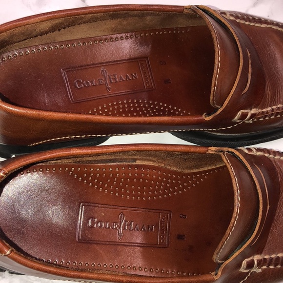Cole Haan brown Leather Loafers size 8M - Picture 2 of 9